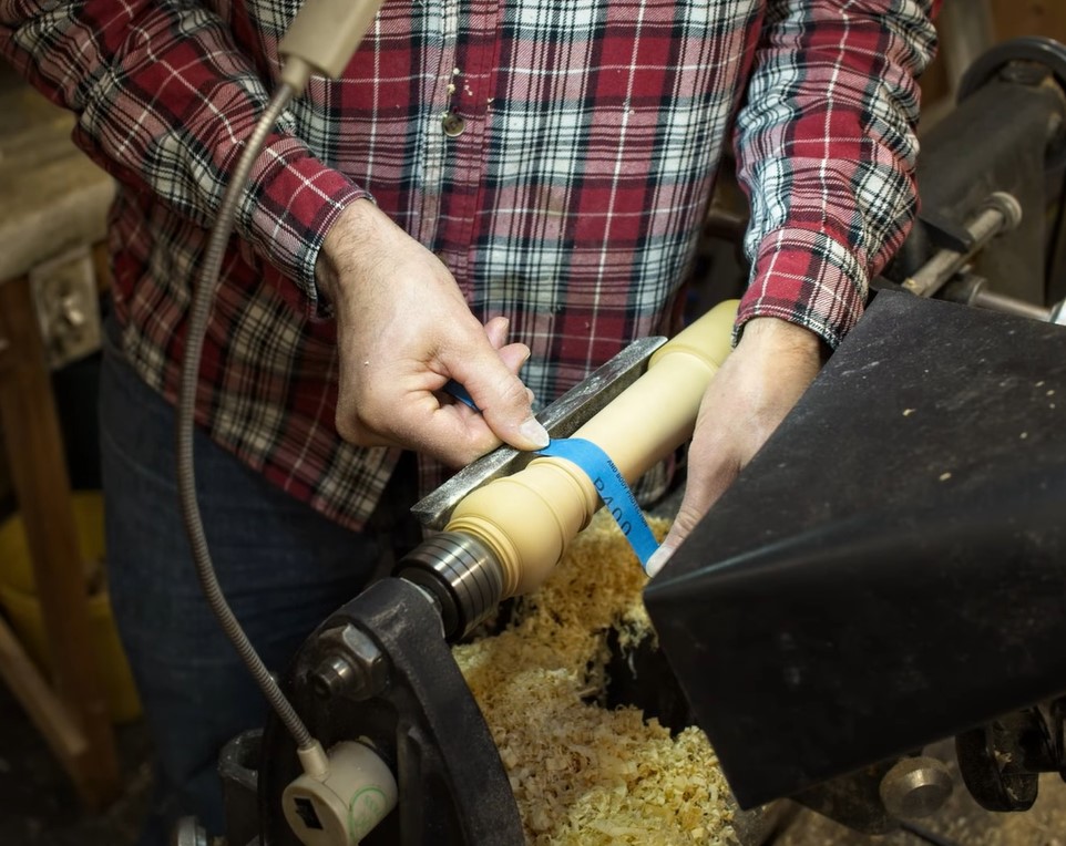 Sanding a recorder